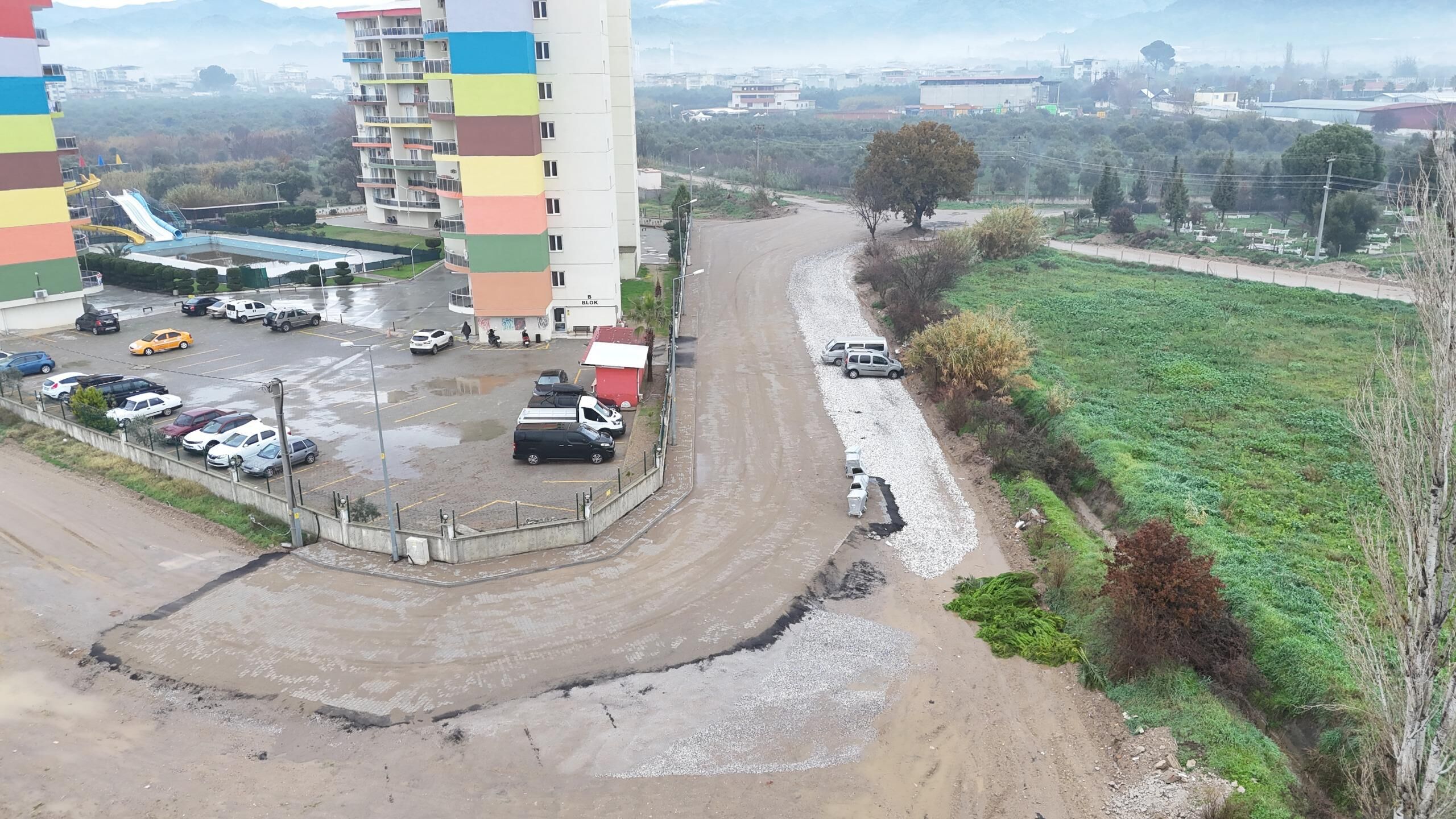 Nazilli Belediyesi’nden Yeşil Mahalle’ye 5 bin metrekarelik yol yatırımı