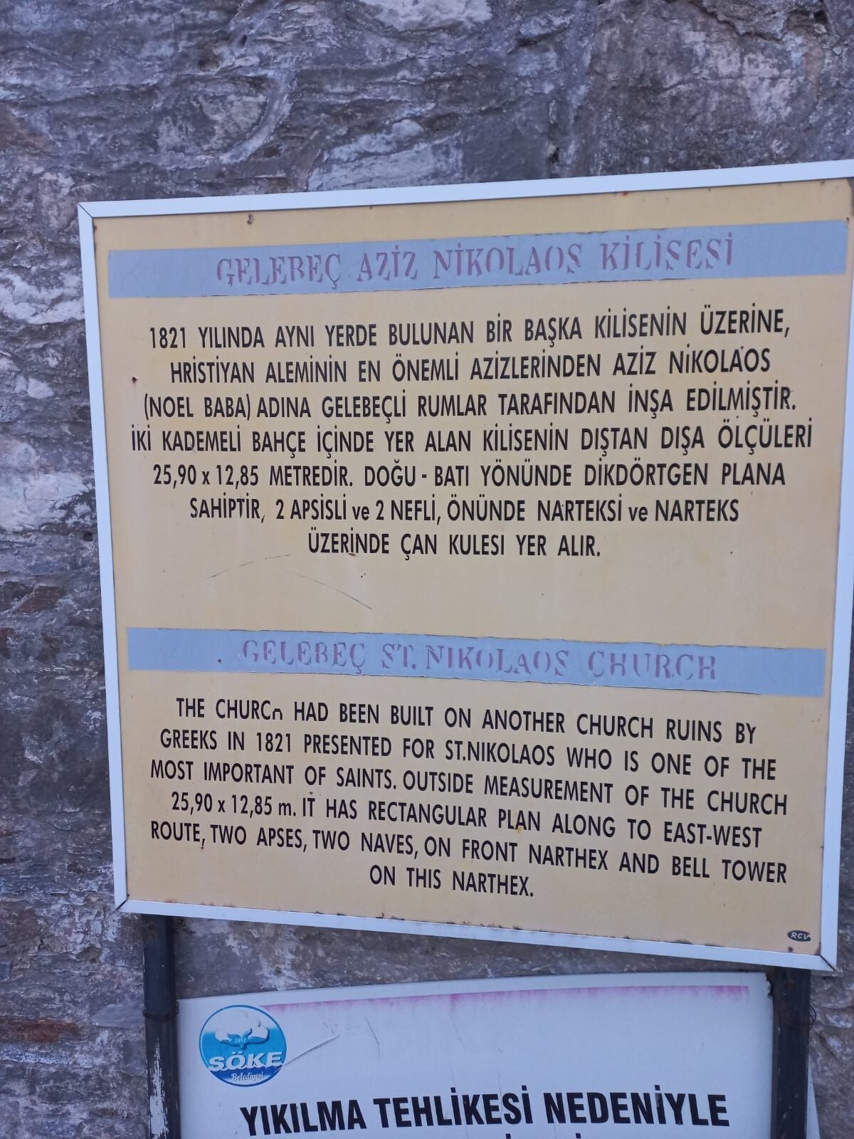 Aydın’daki ‘Noel Baba Kilisesi’ için önemli gelişme