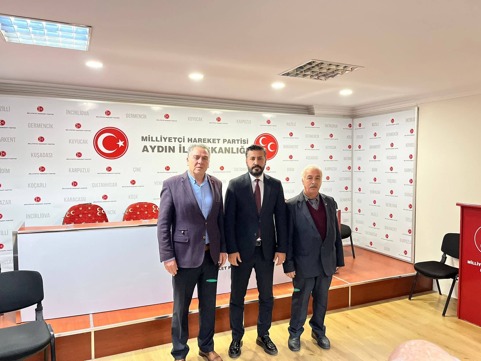 MHP Aydın İl Başkanlığı’na hayırlı olsun ziyareti