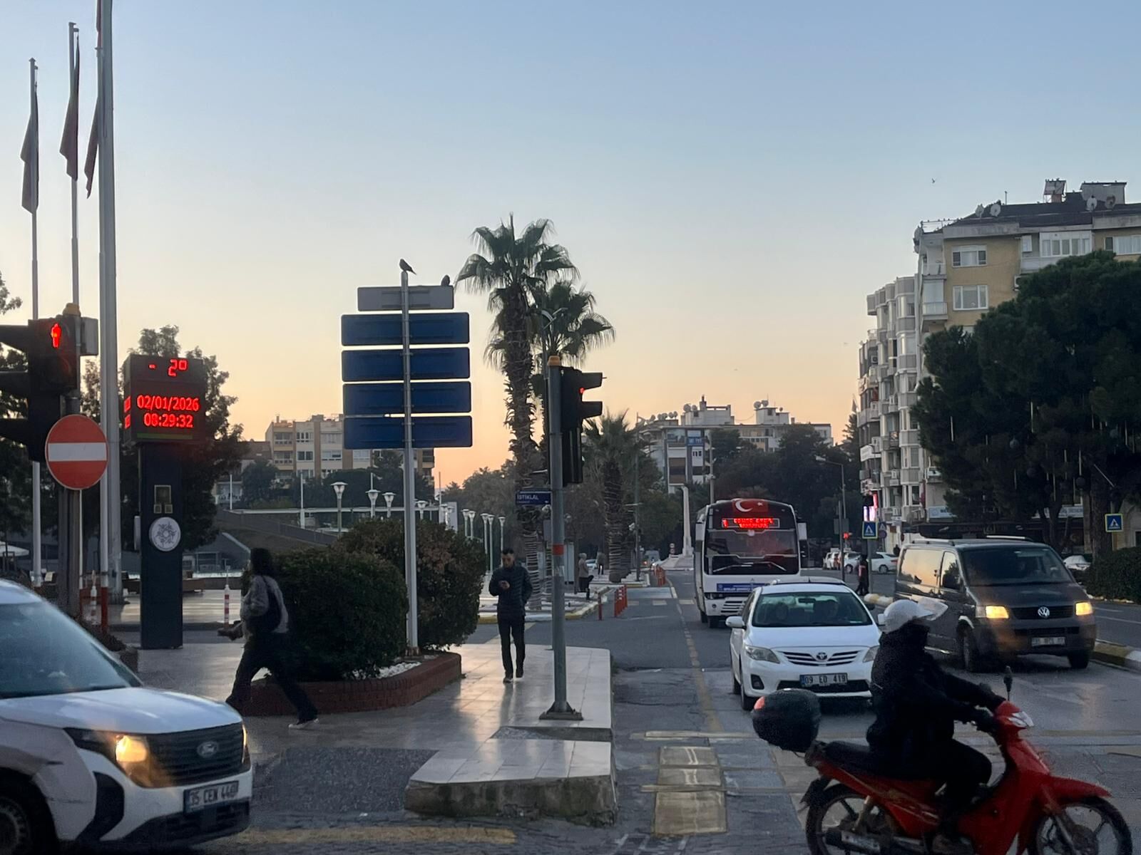 Aydın’da termometreler -2 dereceyi gösterdi
