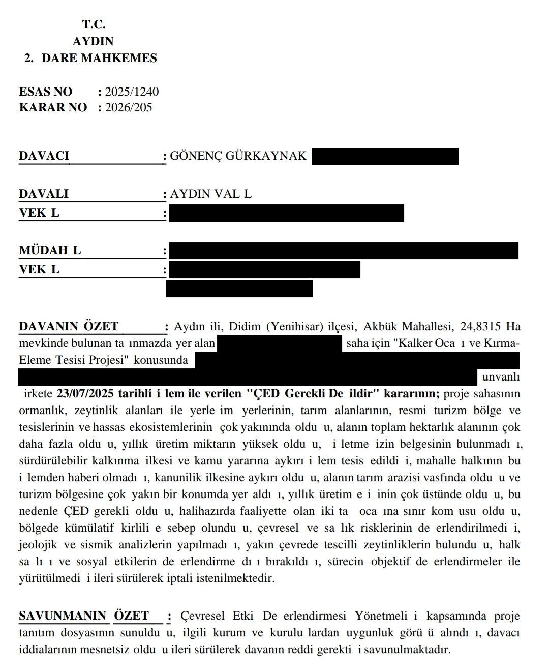 Aydın 2. İdare Mahkemesi’nin kararı Türkiye’ye emsal olacak