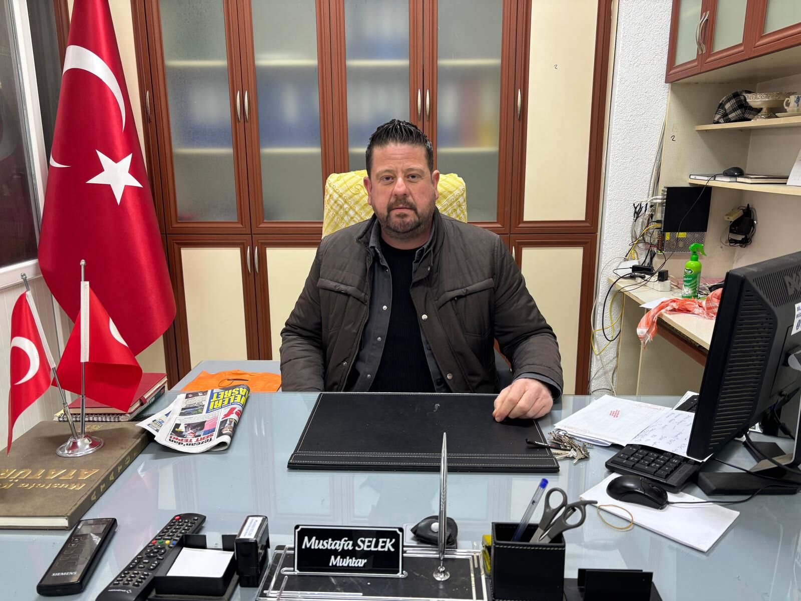 Aydınlı muhtardan çiftçiye destek talebi
