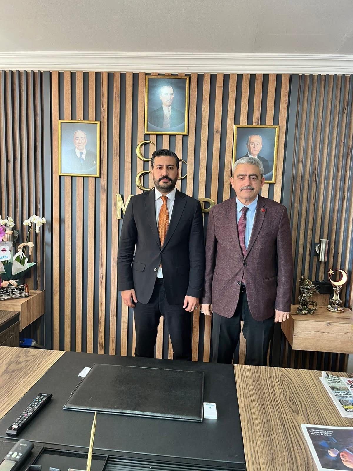 Mhp Aydın İl Başkanlığı’nda Hayırlı Olsun Ziyareti Haluk Alıcık’tan Cihangiroğlu’na Ziyaret3