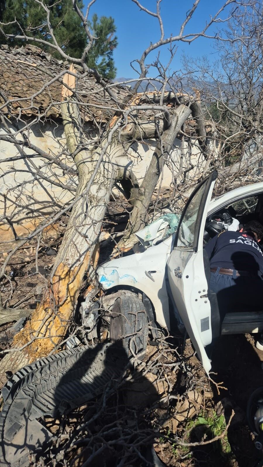 Aydın'daki korkunç kazada 2 kişi öldü, bir kişi ağır yaralandı