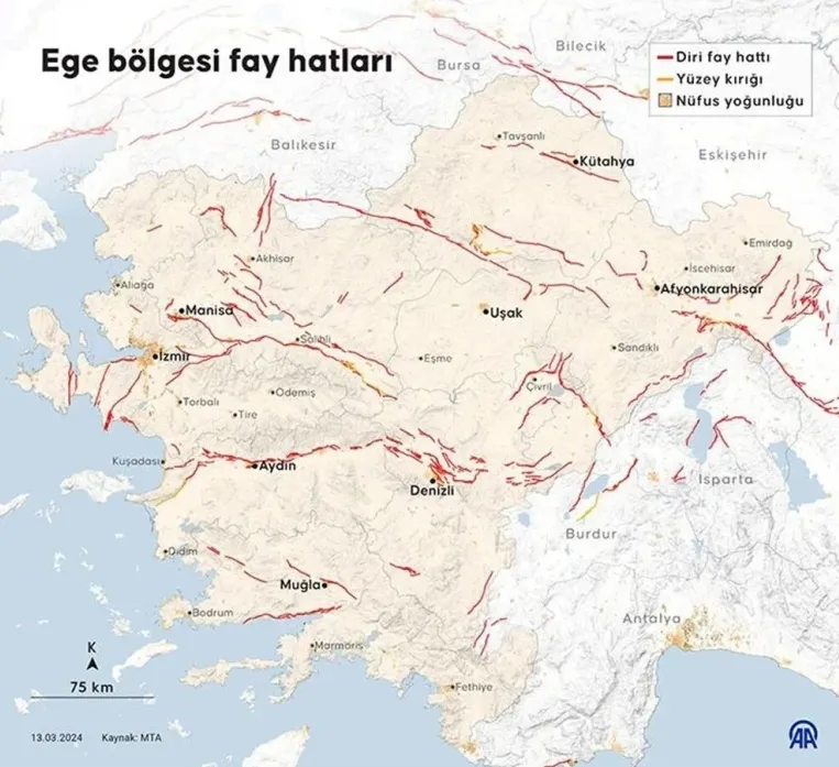 Aydın’da Fay Hatları Nereden Geçiyor