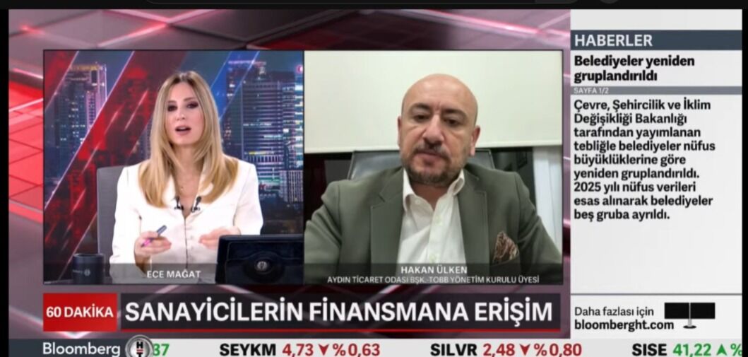 AYTO Başkanı Hakan Ülken Bloomberg HT’de ekonomiyi değerlendirdi