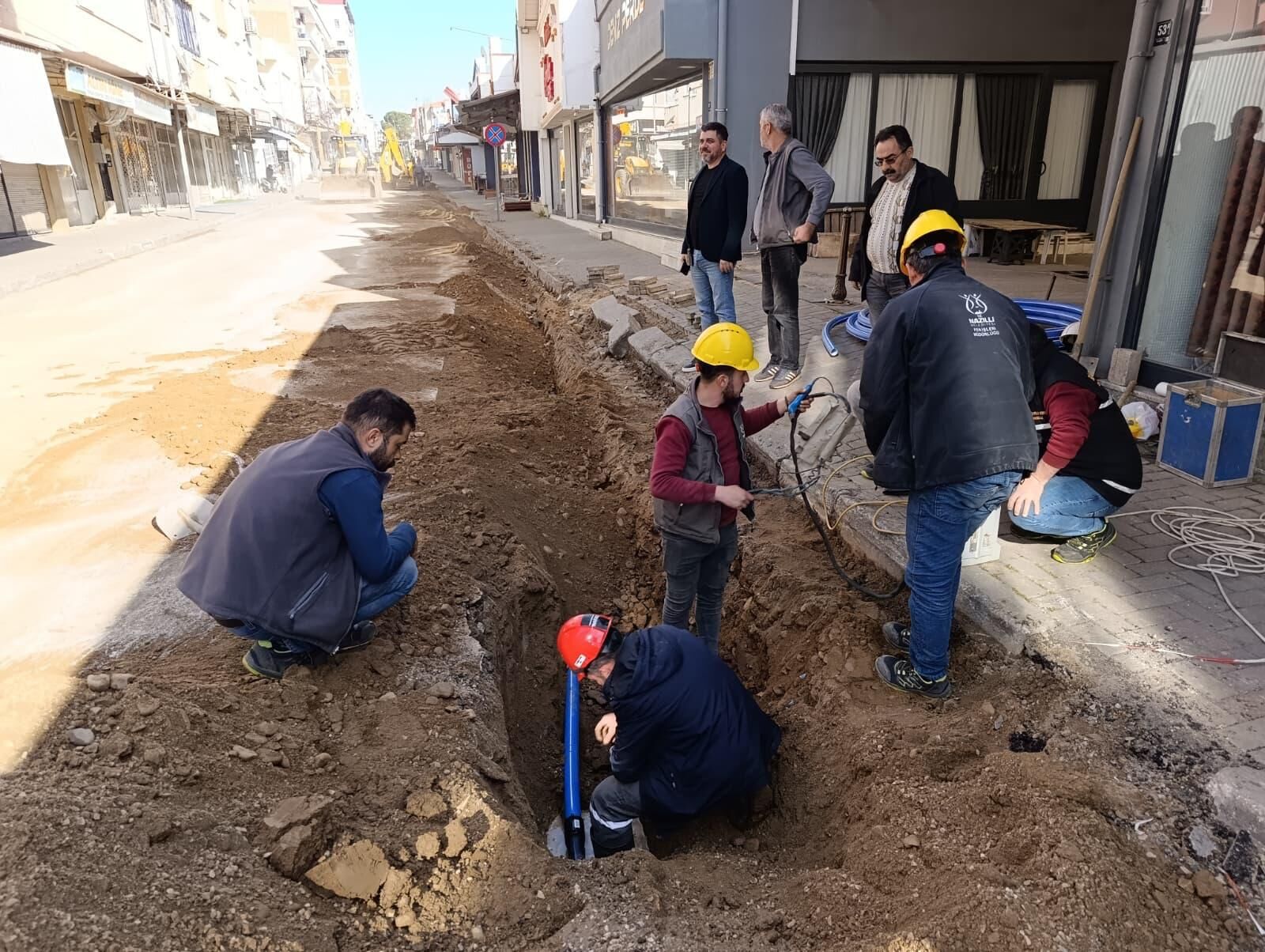 Nazilli Belediyesi’nden örnek çalışma: 50 yıllık iyi su hattı yenilendi