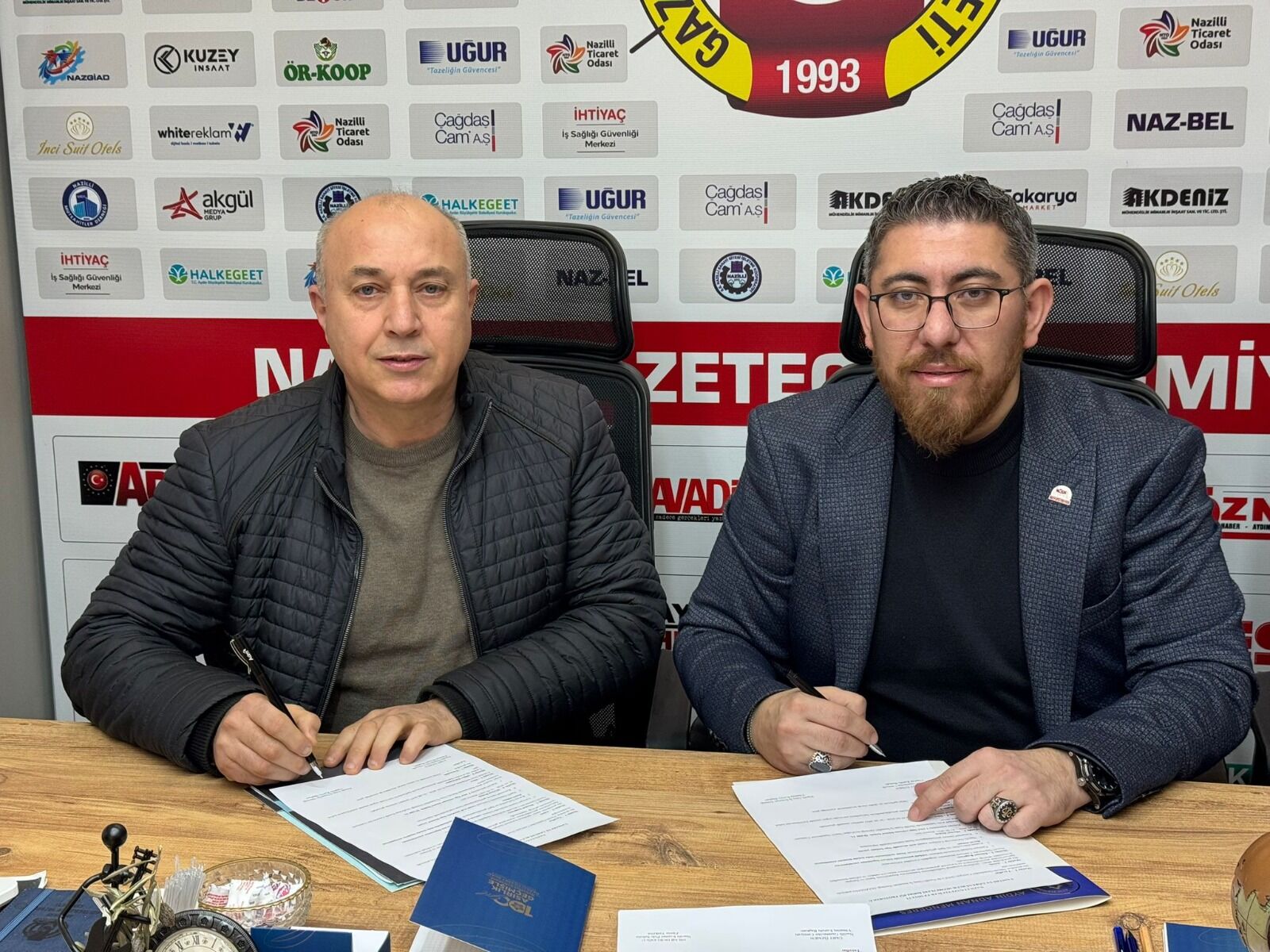 Nazilli’de Yerel Basına Güç Birliği: 15 aylık sponsorluk protokolü imzalandı