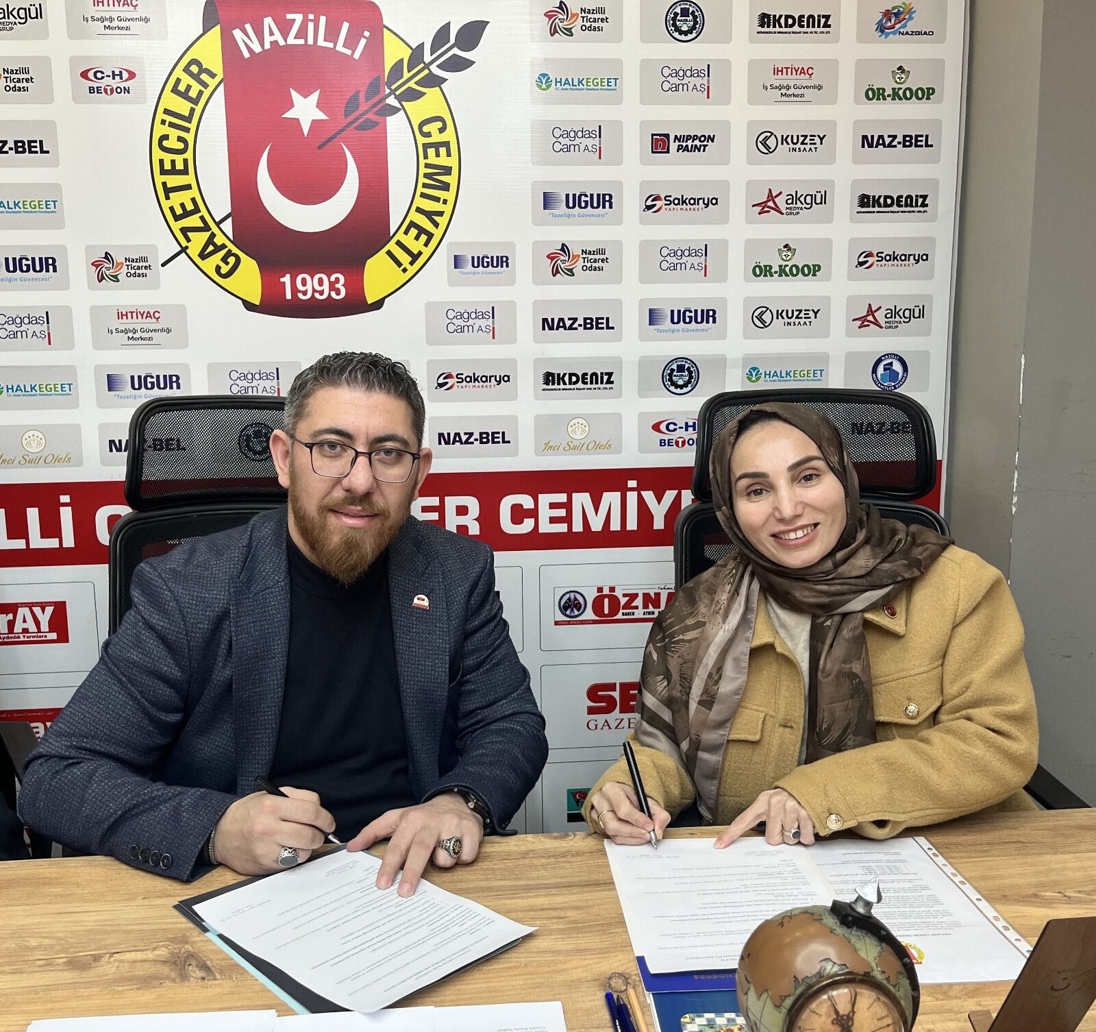 Nazilli’de Yerel Basına Güç Birliği: 15 aylık sponsorluk protokolü imzalandı