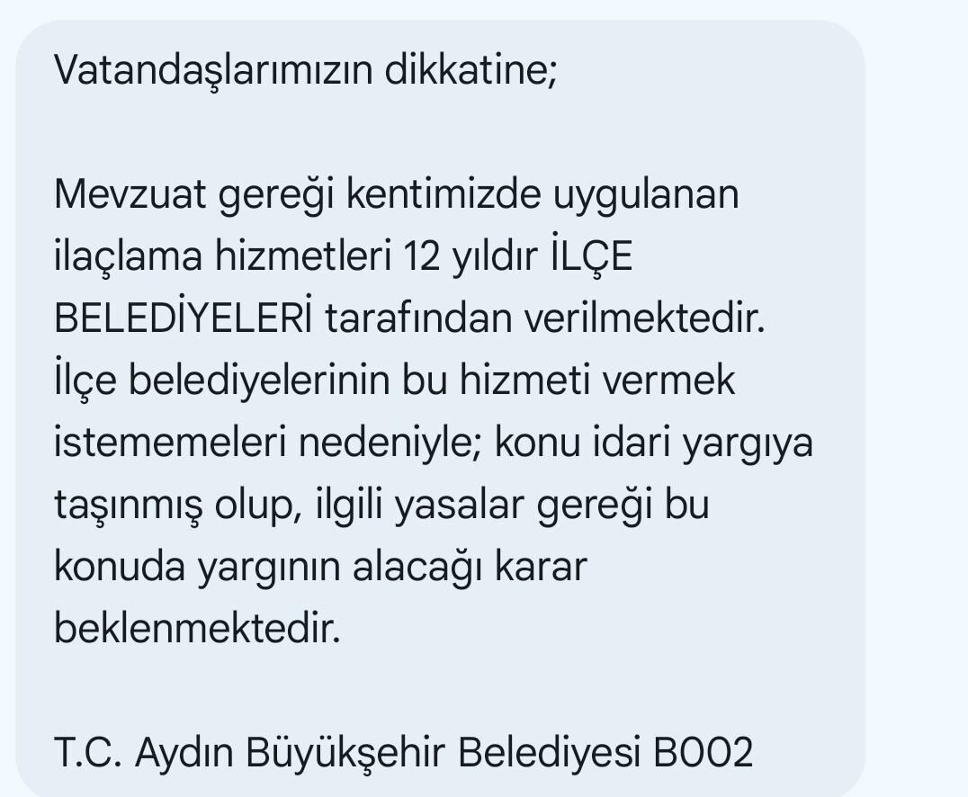 Aydın’ı kim ilaçlayacak?