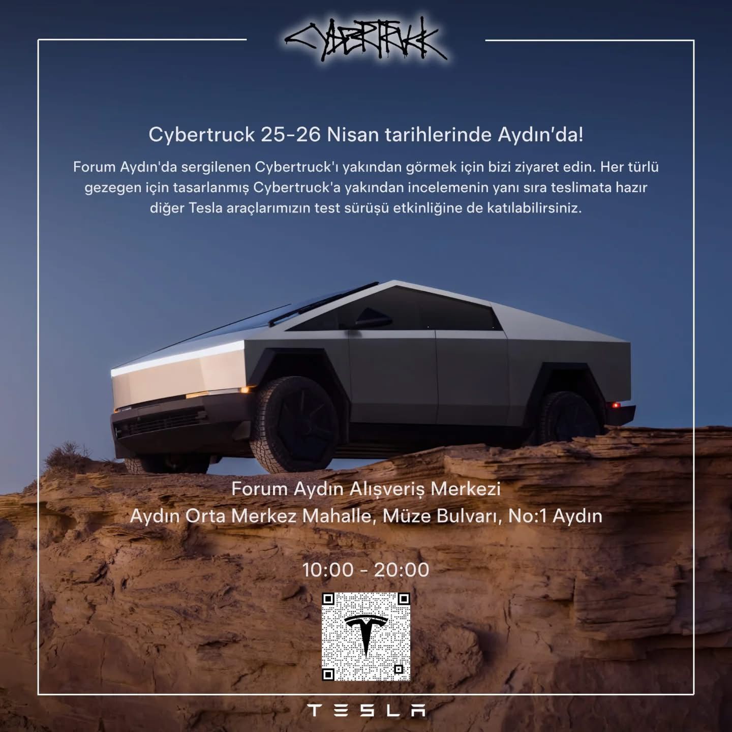 Cybertruck Aydın’da Görücüye Çıkıyor! Aydın’da Cybertruck Rüzgarı Esecek (2)