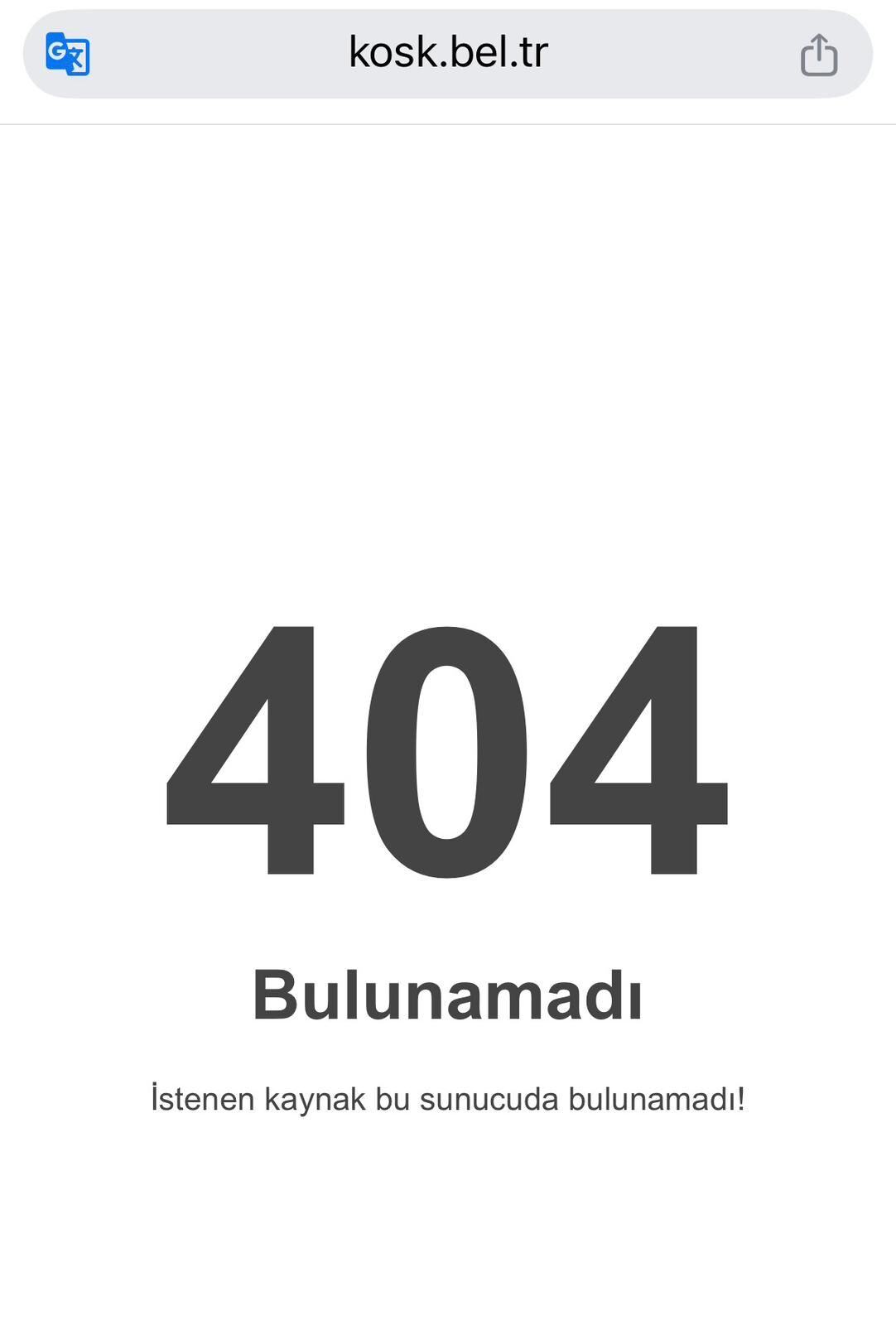 Köşk Belediyesi’nin resmi internet sitesine erişim durduruldu