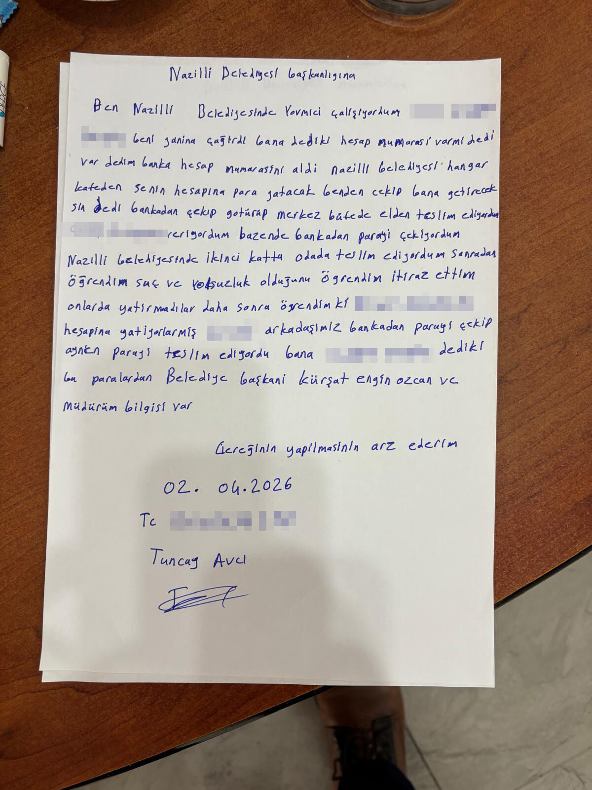 Nazilli Belediyesi’nin eski çalışanından şok itiraflar