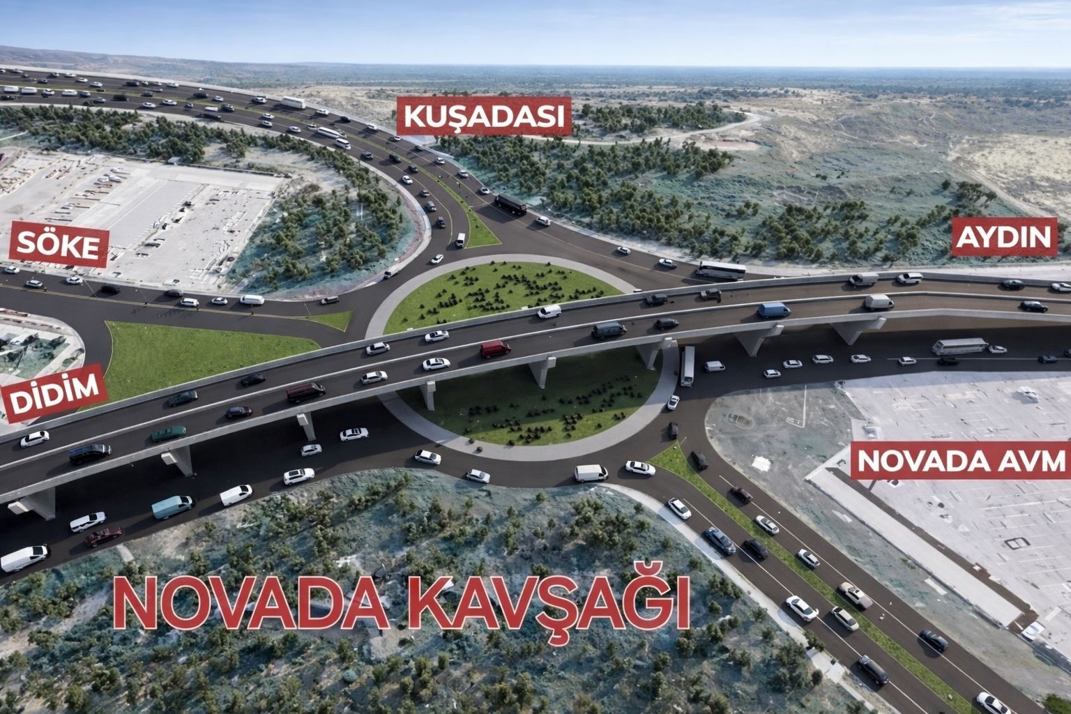 Söke’deki Novada Kavşağı’nda beklenen adım! Köprülü Çözümle Bodrum, Didim ve Kuşadası’na kesintisiz geçiş sağlanacak