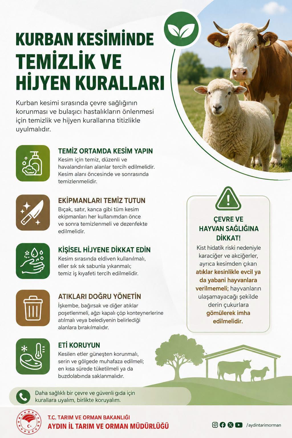 Aydın’da Kurban Bayramı öncesi kritik uyarı!