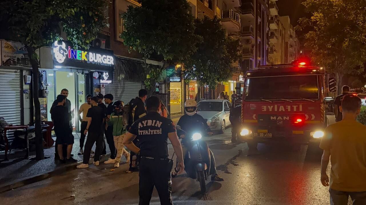 Aydın’da Yangın Paniği Bölgeye Ekipler Sevk Edildi (1)