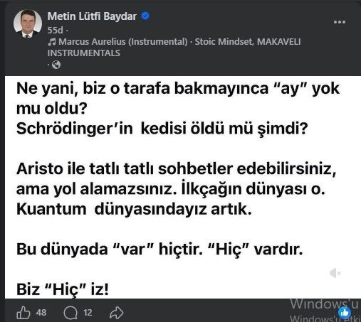 Baydar’dan ‘Özgür Özel’ Destekçilerine Gönderme “Schrödinger’in Kedisi Öldü Mü Şimdi” (2)