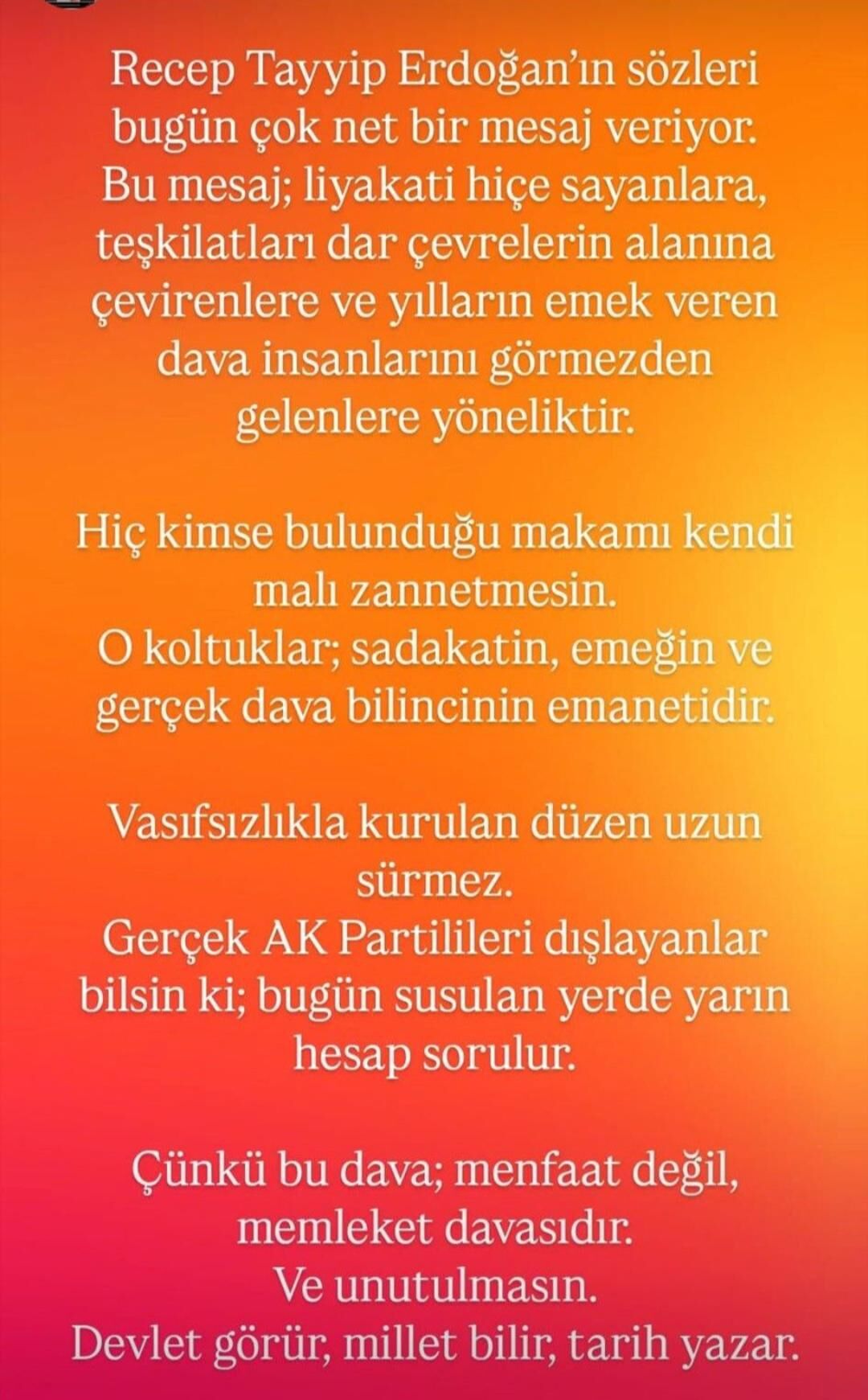 Kayır'dan Eleştirel Paylaşım! Liyakat Vurgusu Yaptı (1)