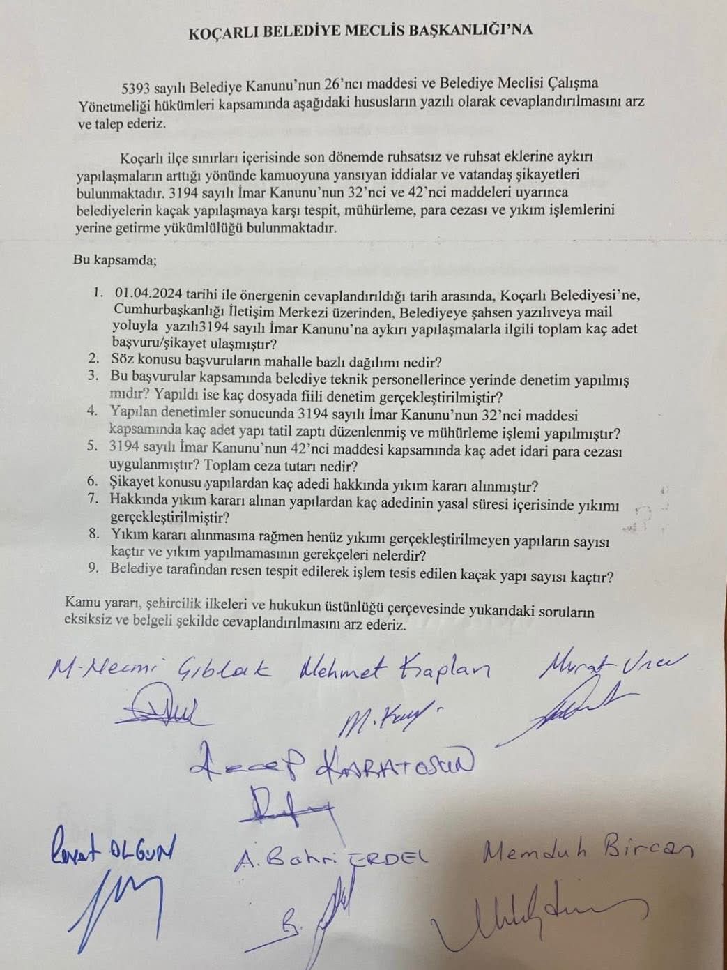 Koçarlı Belediyesi’ne 3 Kritik Soru Önergesi Jpeg (4)