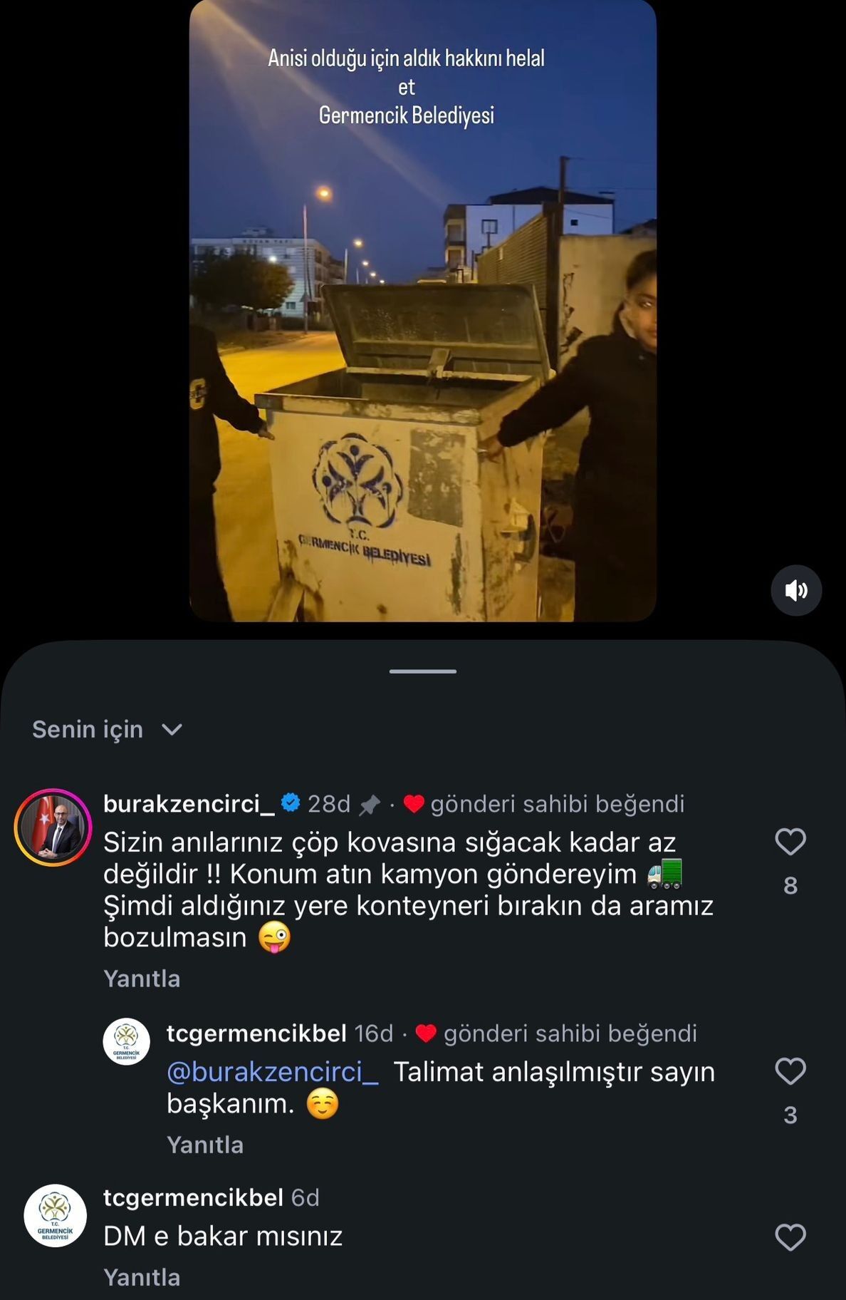 Konteyner akımı Germencik’e de sıçradı: Başkan Zencirci’nin yorumu konuyu tatlıya bağladı