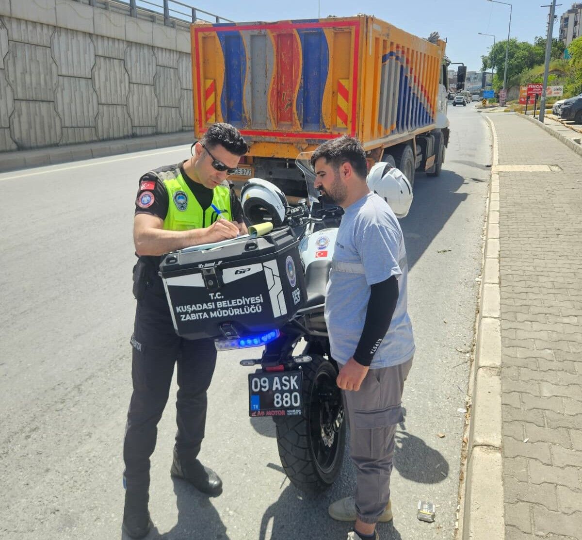 Kuşadası’nda çevre kirliliğine geçit yok: Yolu kirleten hafriyat firmalarına ceza yağdı