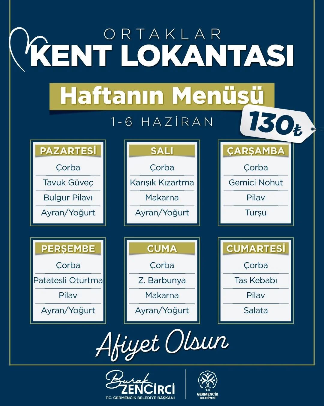 Aydın’da 130 liraya doyuran menü: Başkan Zencirci duyurdu