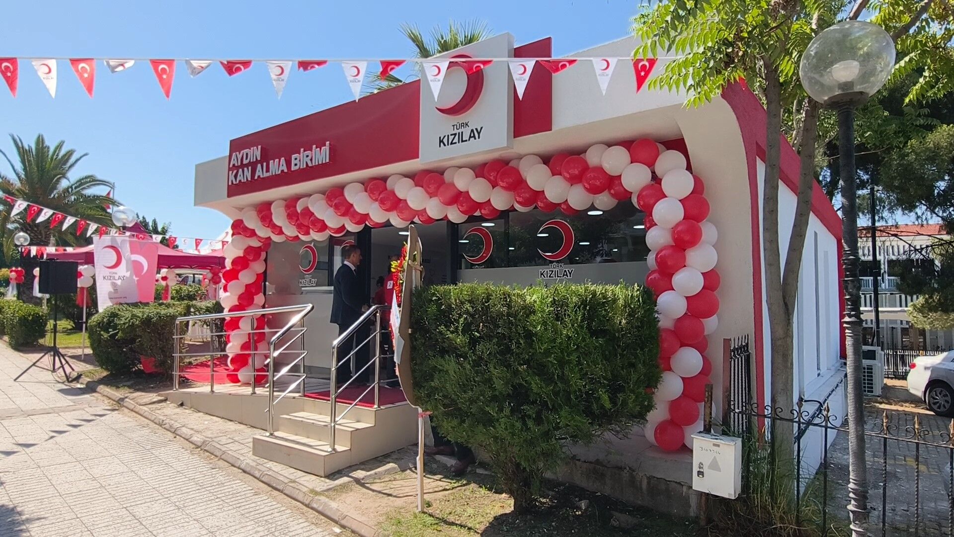Aydın’da Kızılay kan alma birimi törenle açıldı