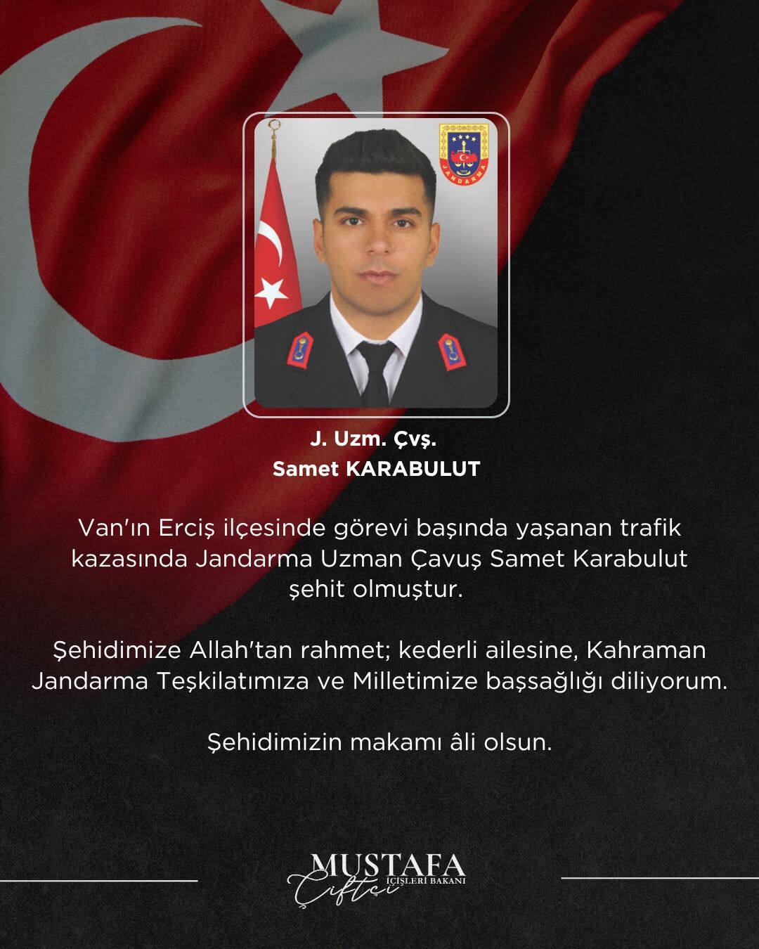 Bir ocağa daha ateş düştü! Jandarma uzman çavuş şehit oldu