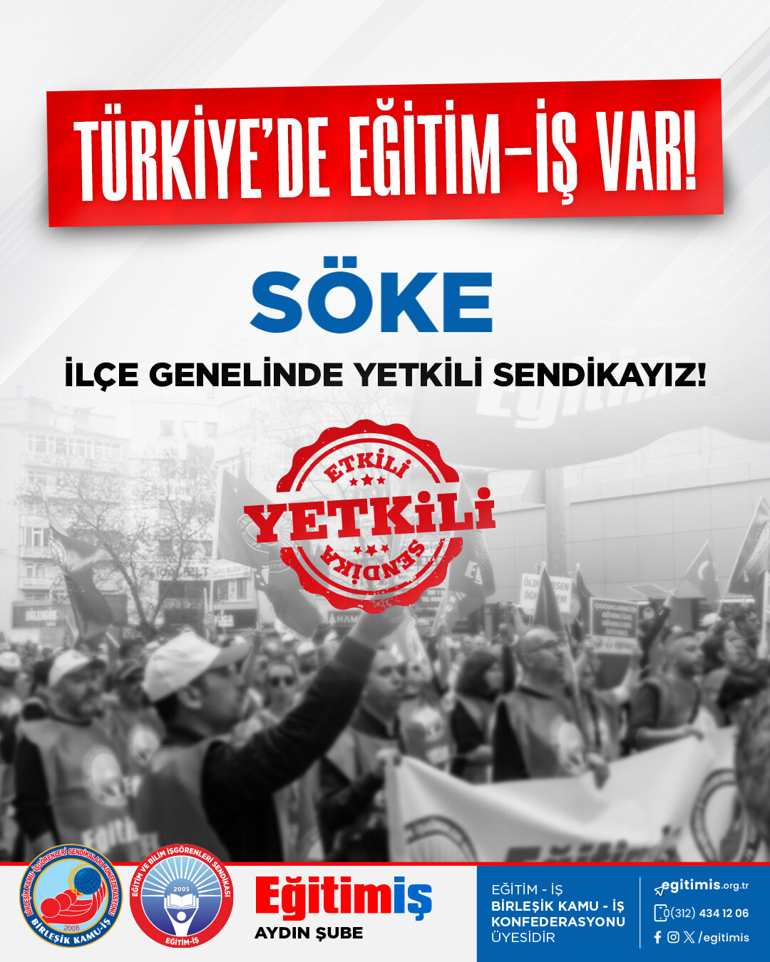 Eğitim İş Aydın’da Gücünü Artırıyor Başkan Özdemir Büyük Başarıyı Gururla Duyurdu (4)