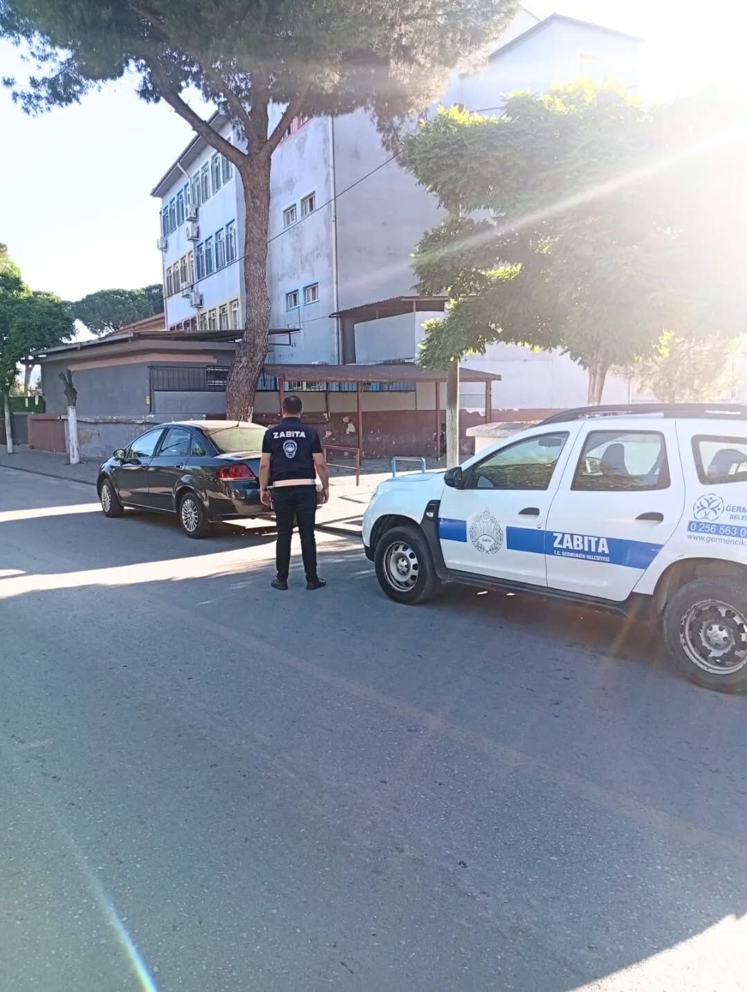Germencik’te öğrenciler için güvenlik nöbeti