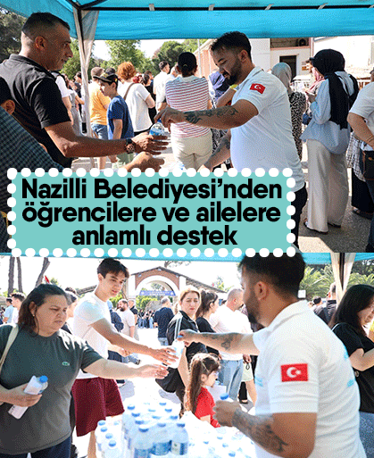 Nazilli Belediyesi’nden öğrencilere ve ailelere anlamlı destek