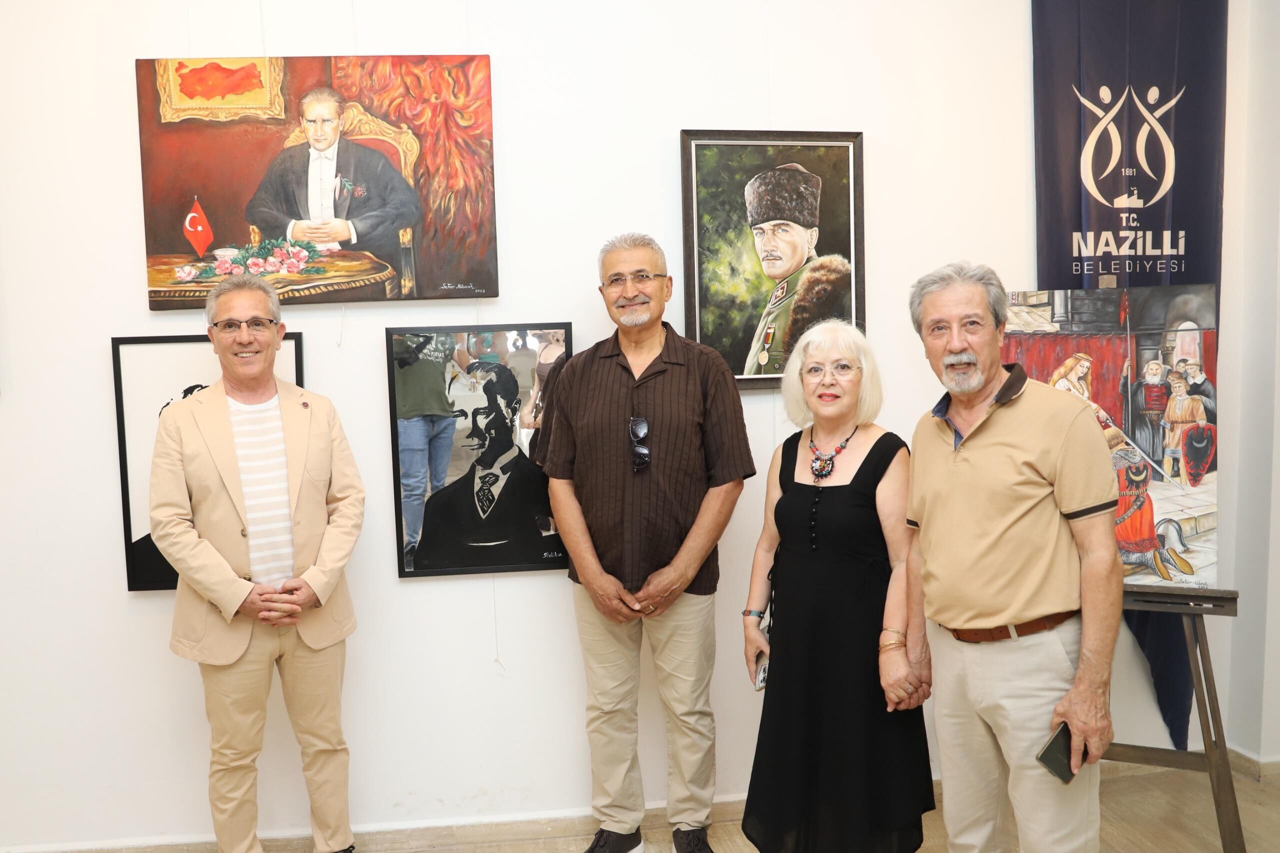 Nazilli’de sanat rüzgarı Yağlı boya resim sergisi kapılarını açtı