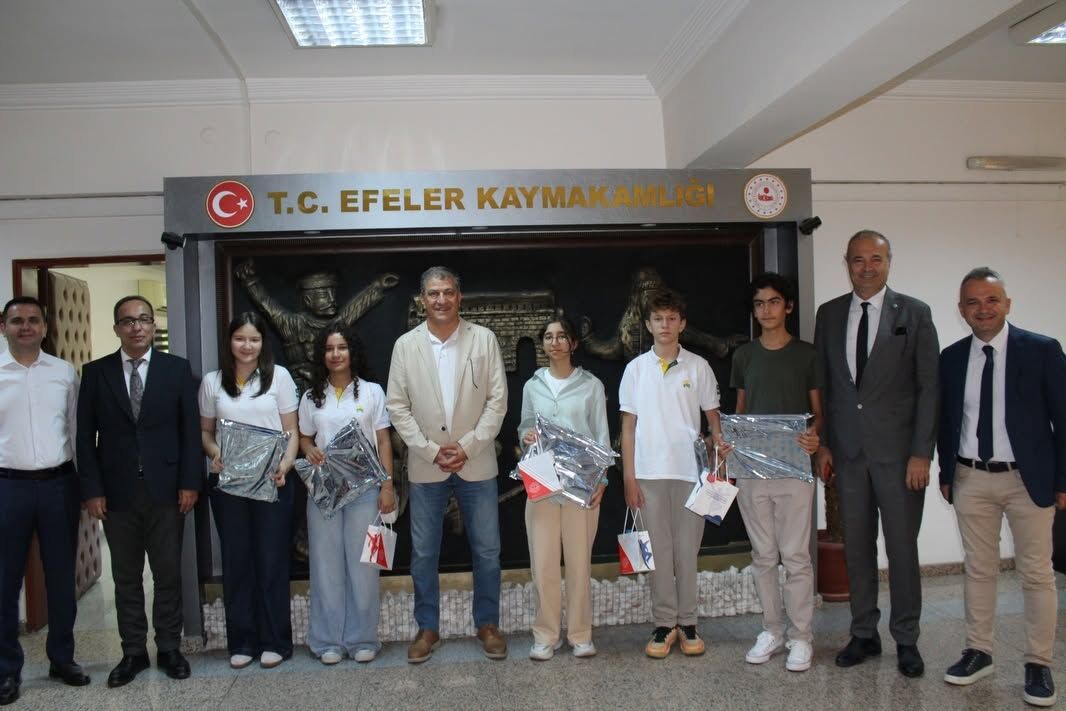 Aydın’da Lgs Türkiye Birincilerinden Anlamlı Ziyaret Öğrenciler Başarılarını Paylaştı (5)
