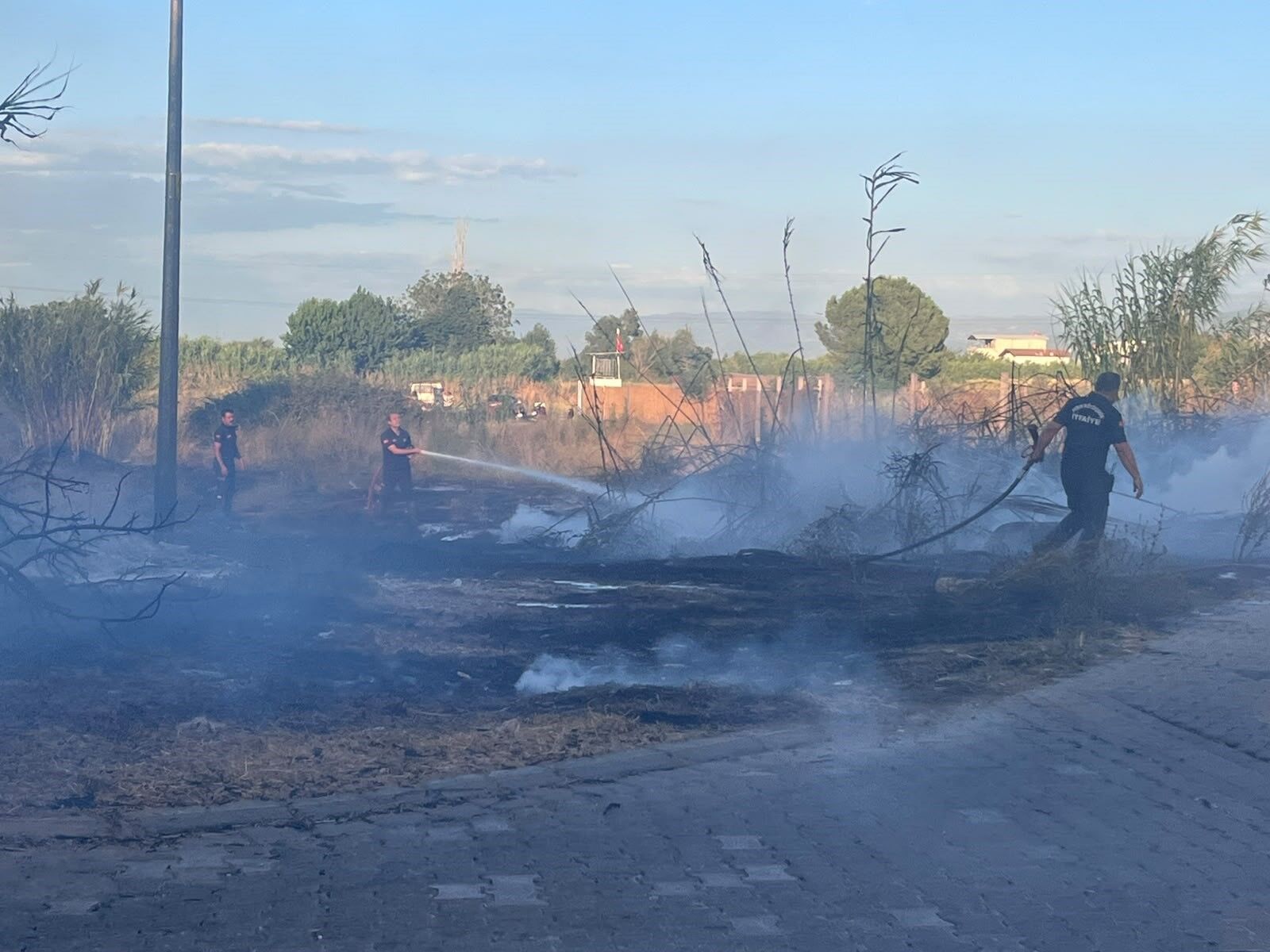 Aydın’da Yangın Paniği Alevler Hayvan Ağılına Sıçradı (1)