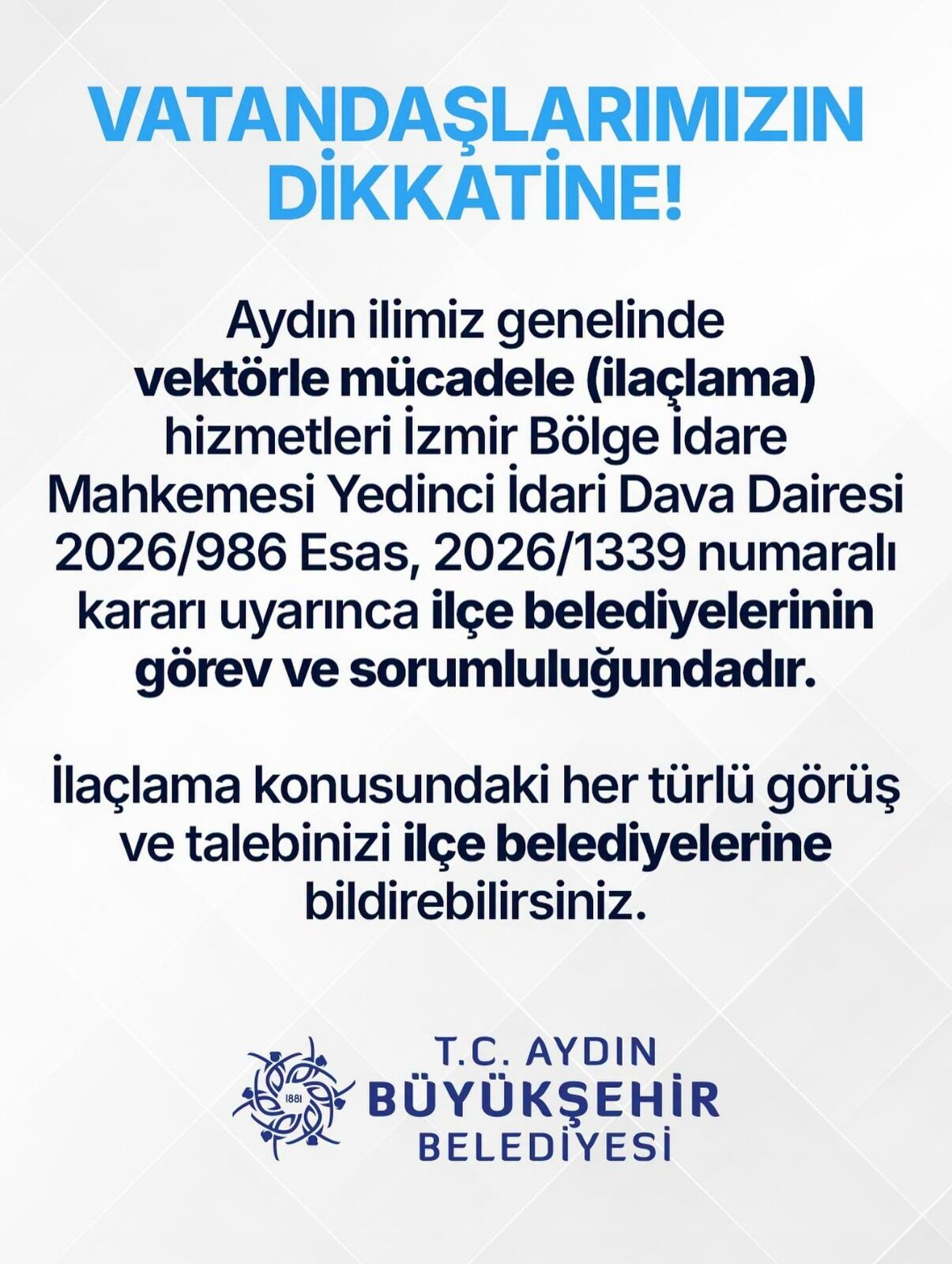 Aydın’daki ilaçlama krizine yargı son noktayı koydu
