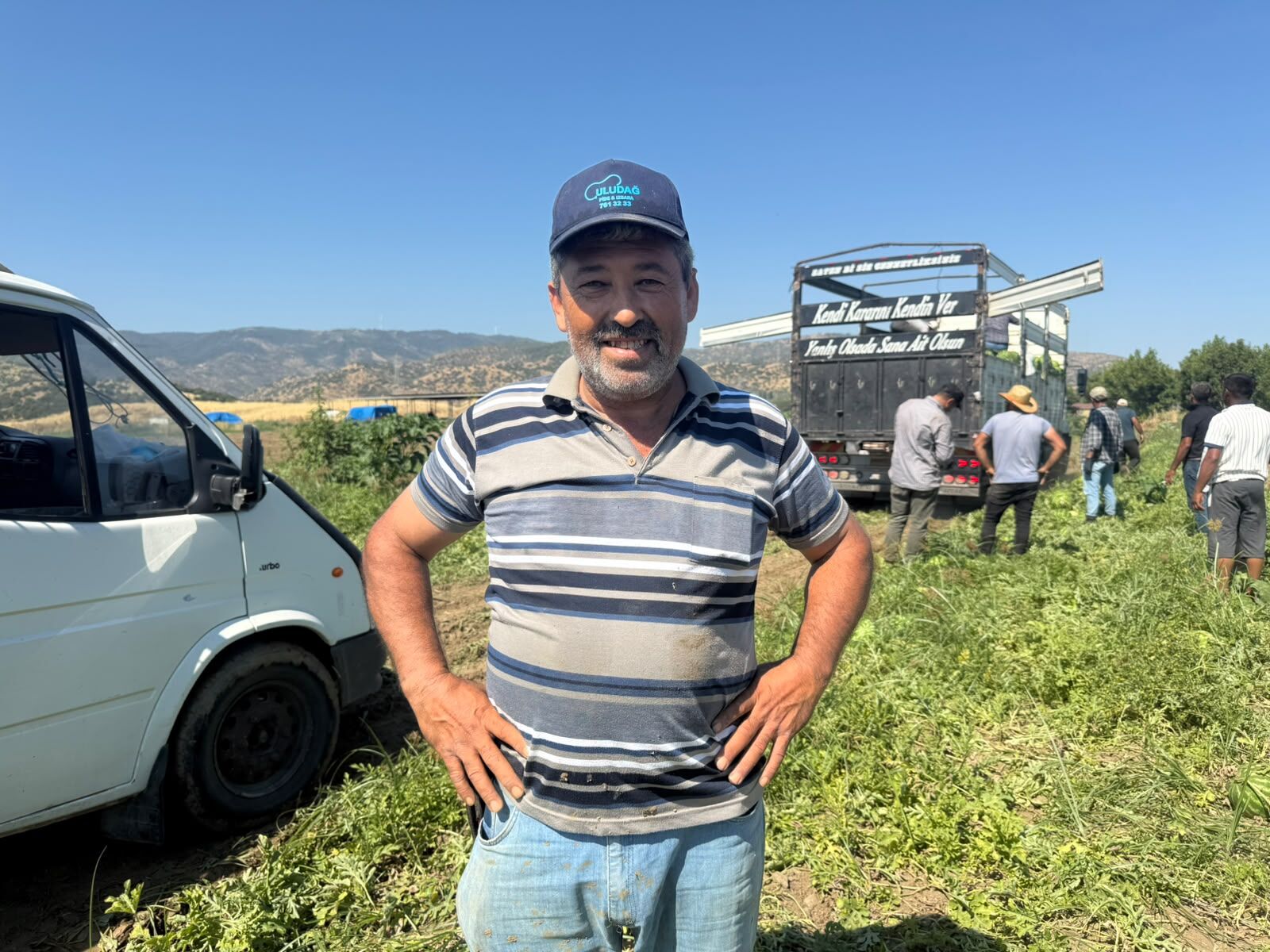 Aydın’ın kavurucu sıcağında alın teriyle karpuz mesaisi: İşçiler zorlu çalışma şartlarını anlattı