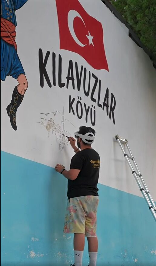 Aydınlı Ressamdan Köyüne Efe Portresiyle Vefa (7)