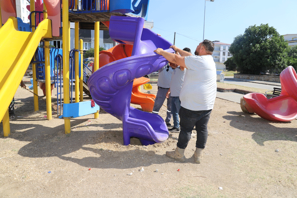 Başkan Tetik talimat verdi Çocuk oyun parklarında büyük dönüşüm