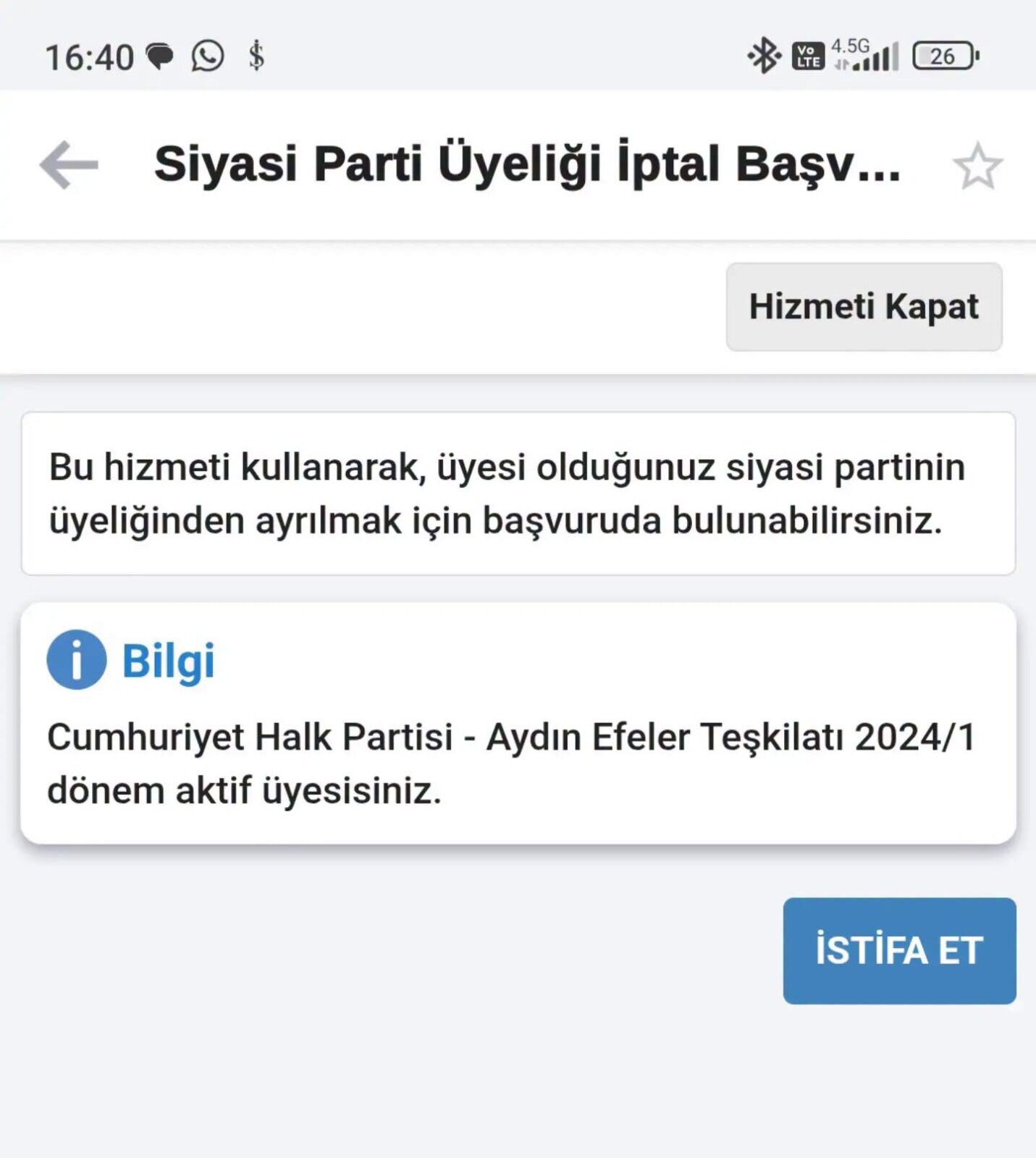CHP Aydın’da dikkat çeken istifa