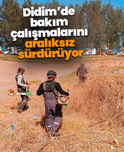 Didim’de bakım çalışmalarını aralıksız sürdürüyor