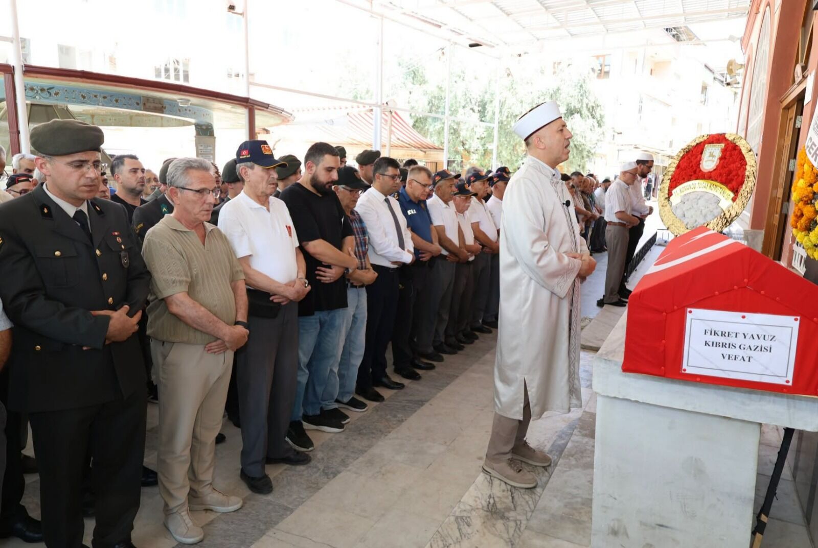 Nazilli'de Kıbrıs Gazisi Yavuz’a askeri törenle veda edildi
