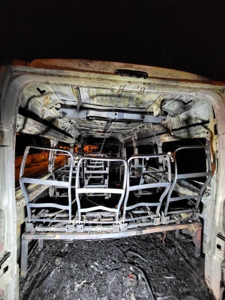 Nazilli’de Minibüs Alevlere Teslim Oldu! (1)
