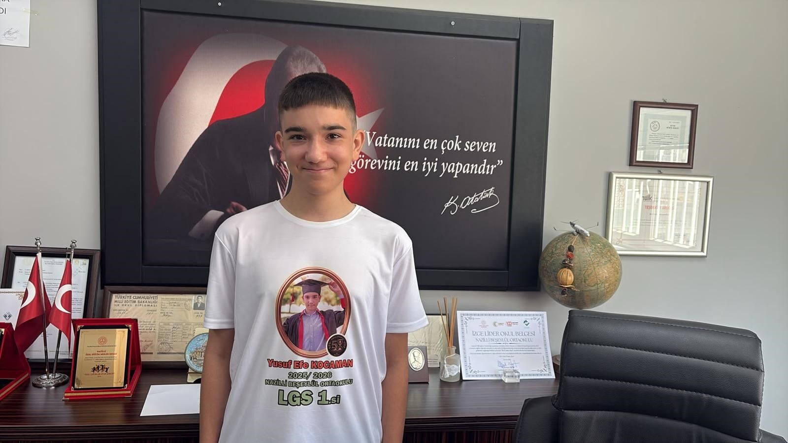 Nazilli’den LGS birincisi çıktı