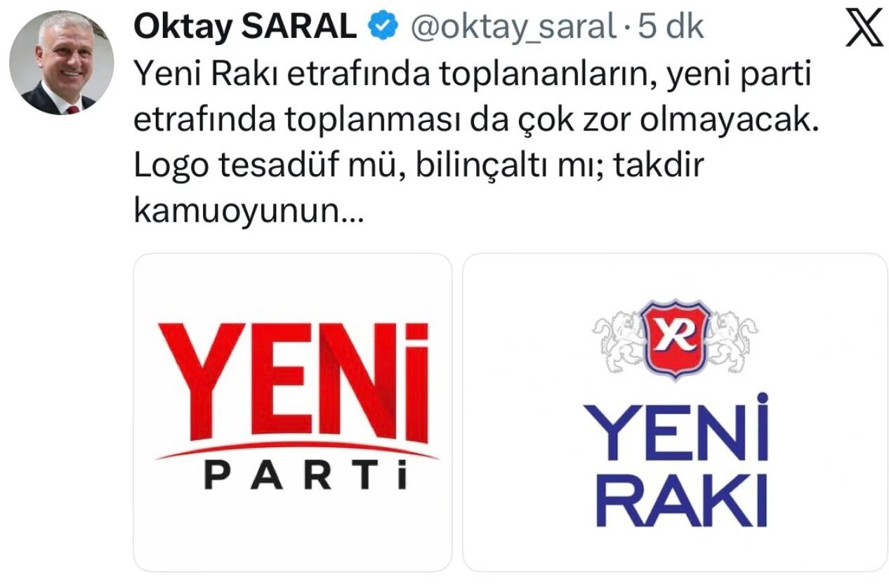 Özgür Özel'in 'Yeni' partisine Cumhurbaşkanı Başdanışmanı'ndan 'rakı'lı benzetme
