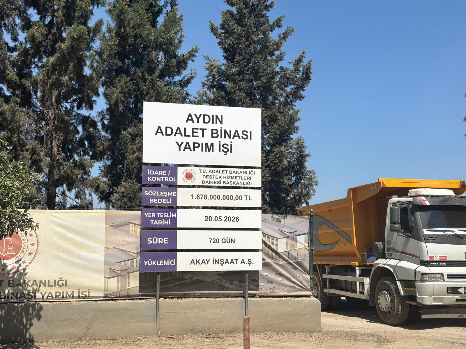 Yeni Aydın Adliyesi’nde çalışmalar devam ediyor: Hafriyat sona yaklaştı