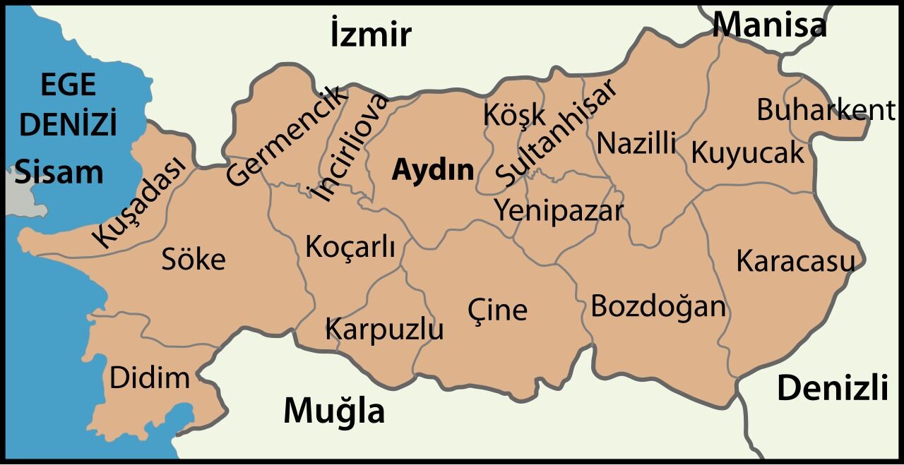 Aydın'da 3 Aylık Kuraklık Haritası Dikkat Çekti (1)