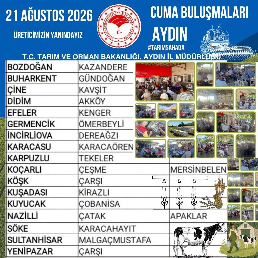 Aydın'daki Üreticilere Buluşma Çağrısı Teknik Personeller 17 Ilçede Üreticilerle Bir Araya Gelecek-1