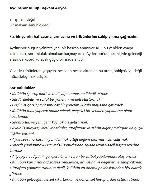 Aydınspor sahipsiz kaldı: Taraftarlar harekete geçti