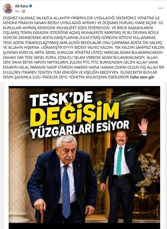 AYESOB Başkanı Künkcü TESK Başkanı Palandöken’e arka çıktı GESOB Başkanı Kara’yı kınadı