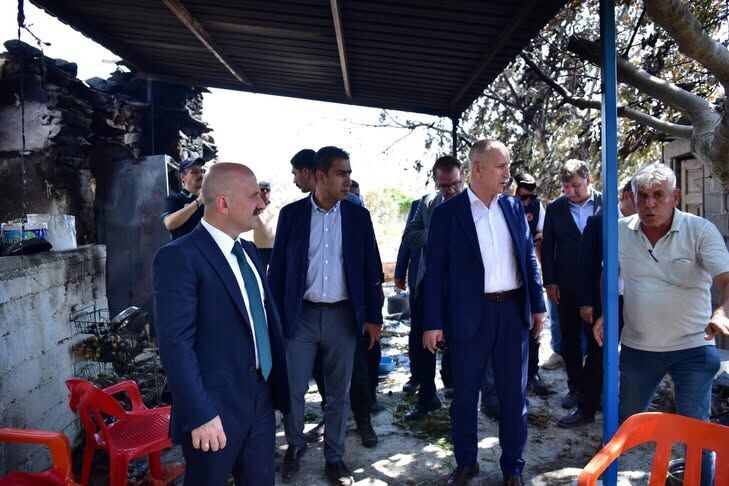 Bakan Yardımcısı Bulut Ve Vali Varol Çine Yangın Bölgesinde (2)